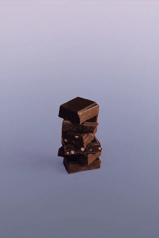 A stack of Luma chocolate squares